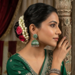 Hridy Green Jhumkas - Image 3