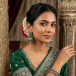 Hridy Green Jhumkas - Image 2
