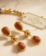 Jaitra Festive Peach Drops - TCJS0006 - Image 3
