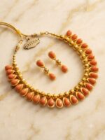 Jaitra Festive Peach Drops - TCJS0006