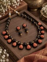 Boho-Chic Terracotta Heart Pendant Set - TCJS0002 - Image 2