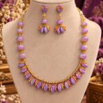Lavender Petal Elegance – Polymer Clay Jewellery Set - PCJS0003