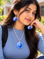 Ocean Whisper – Blue Resin Jewelle-RJS0008 - Image 2