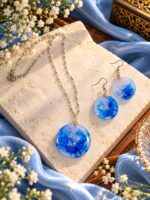 Ocean Whisper – Blue Resin Jewelle-RJS0008