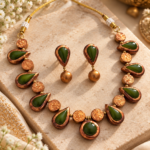 Green Teardrop Jewellery Set - TCJS0016